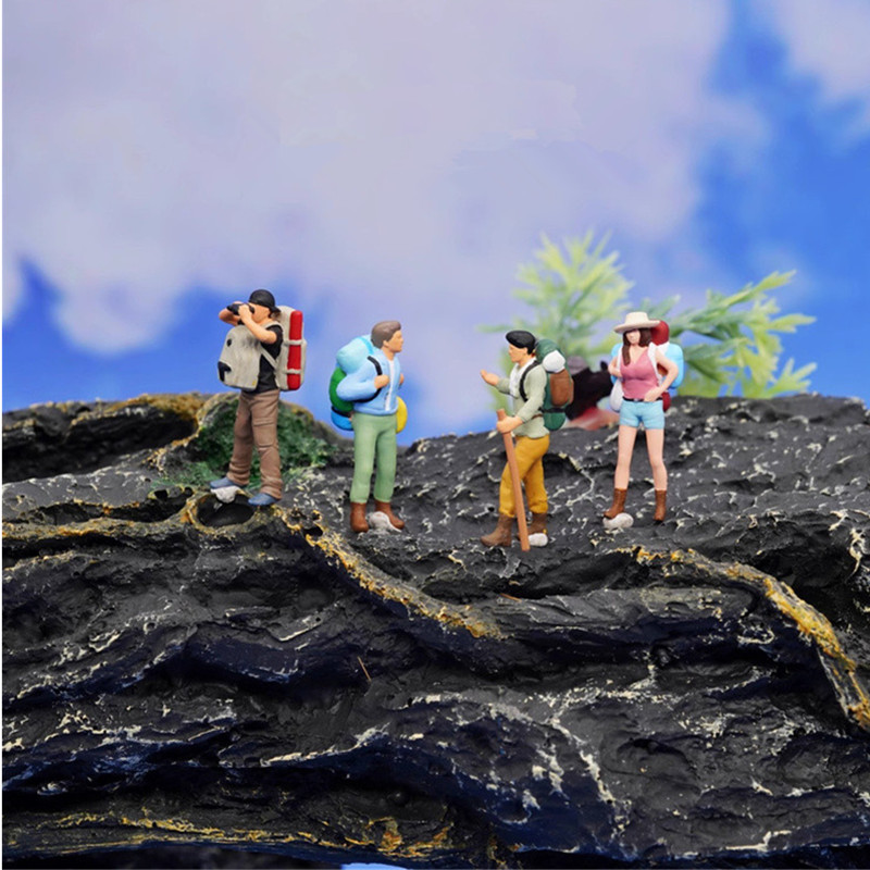 Outdoor Adventure Movies - 1/64 Hars Geschilderd Handgemaakte 3D 1/87
