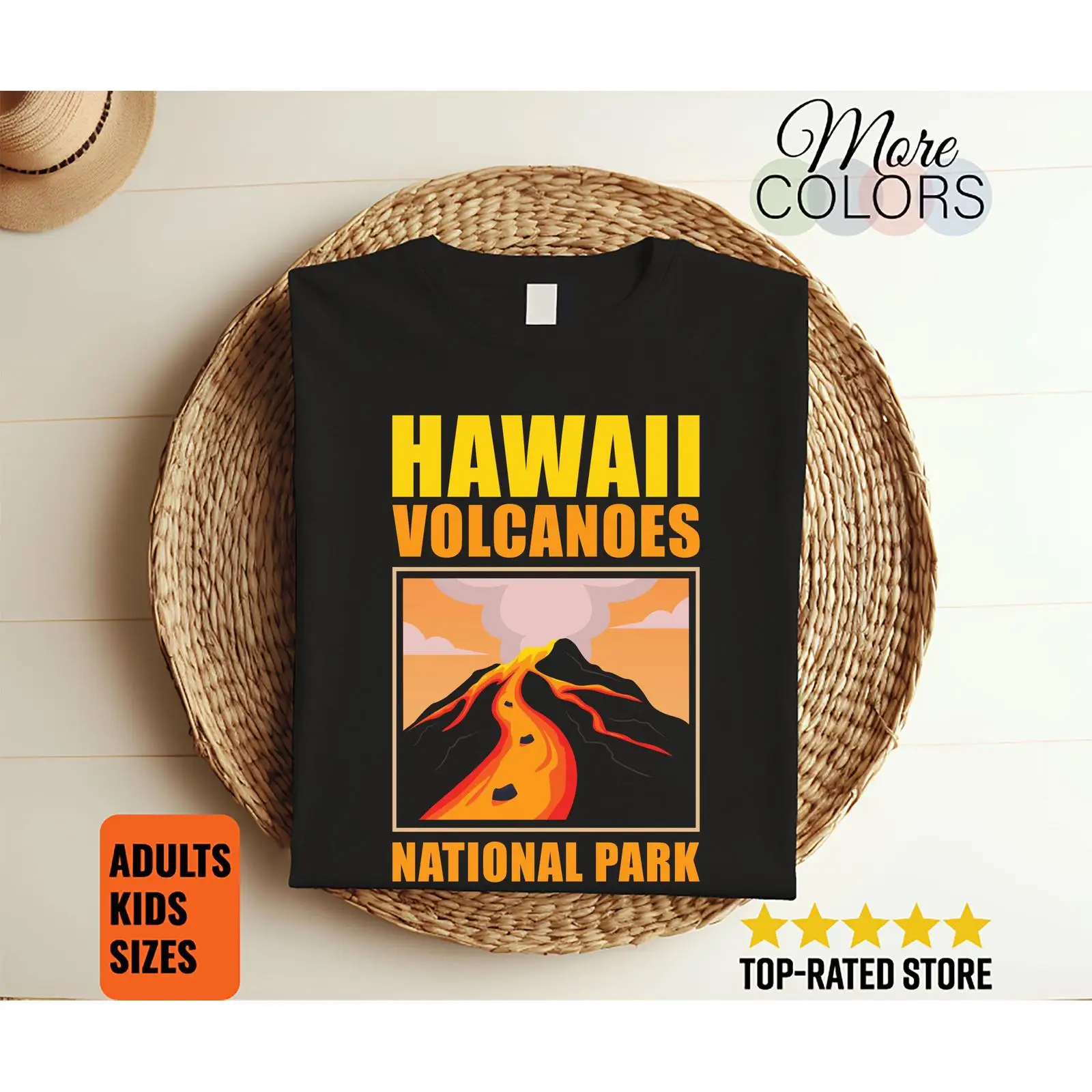 Outdoor Adventure Usa - Hawaii Volcanoes National Park Vintage T-shirt