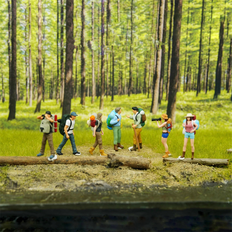 Outdoor Adventure Movies - 1/64 Hars Geschilderd Handgemaakte 3D 1/87