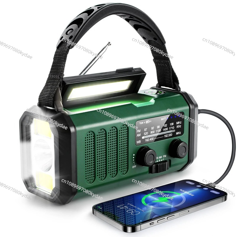 Emergency Radio Solar - 10000/20000mAh batterij noodhanddynamo weerradio met zonne-opladen,