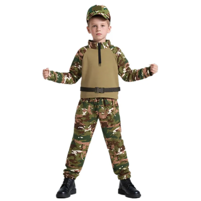Outdoor Adventure Movies - Kinderen Volwassenen Camouflage Kikker Outfit Zomerkamp