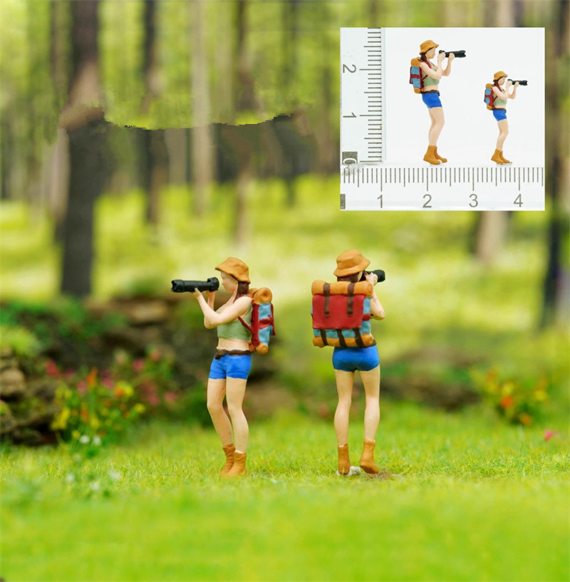 Outdoor Adventure Movies - 1/64 Hars Geschilderd Handgemaakte 3D 1/87