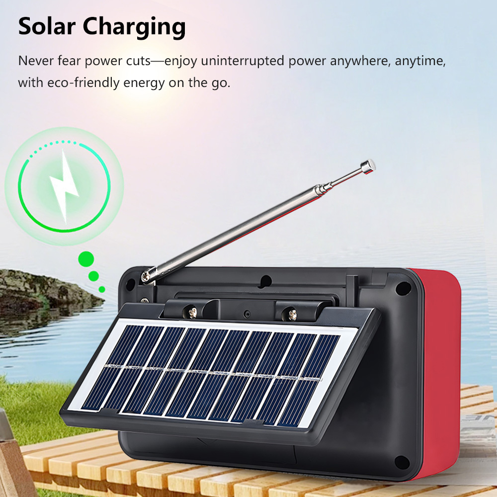 Draagbare FM-radio op zonne-en - Emergency Radio Solar recensie en prijs