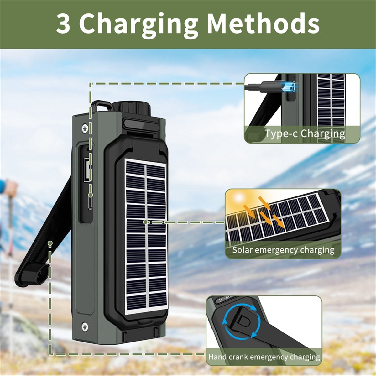 A26Z draagbare zonne-energi ra - Emergency Radio Solar recensie en prijs