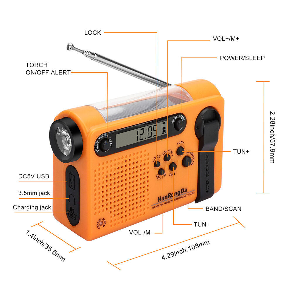Weer noodradio AM/FM/SW draagb - Emergency Radio Solar recensie en prijs