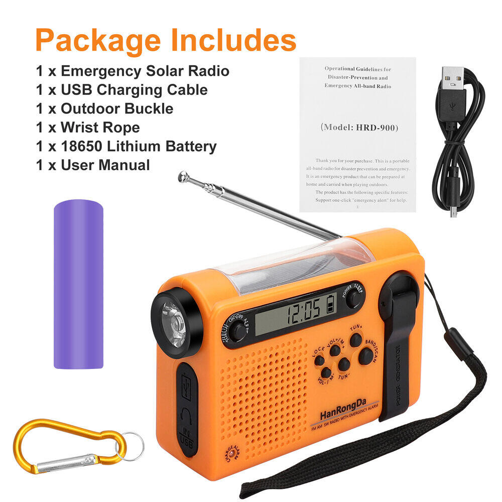 Weer noodradio AM/FM/SW draagb - Emergency Radio Solar recensie en prijs