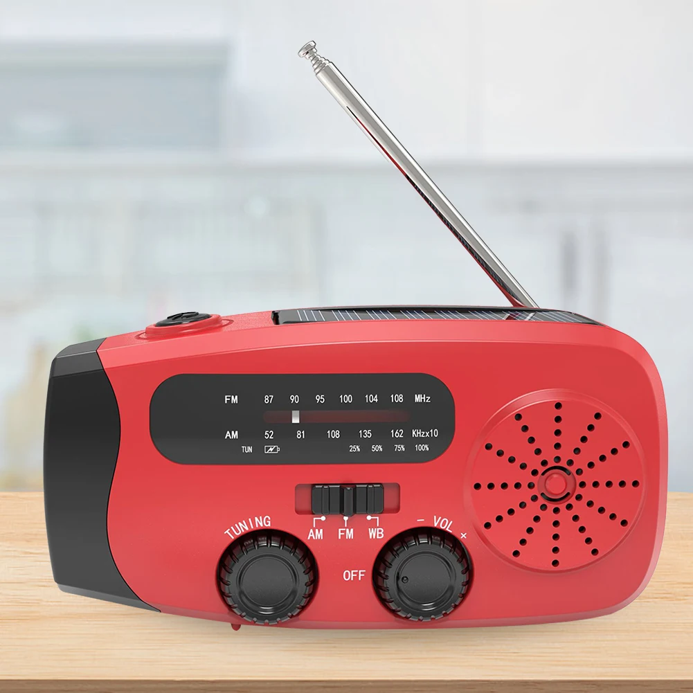 Draagbare noodslingerradio FM/ - Emergency Radio Solar recensie en prijs