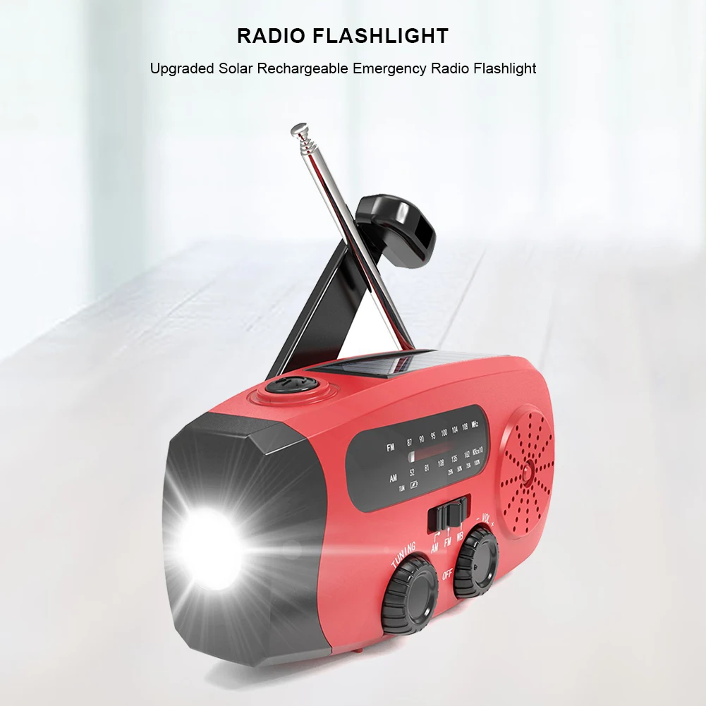 Draagbare noodslingerradio FM/ - Emergency Radio Solar recensie en prijs