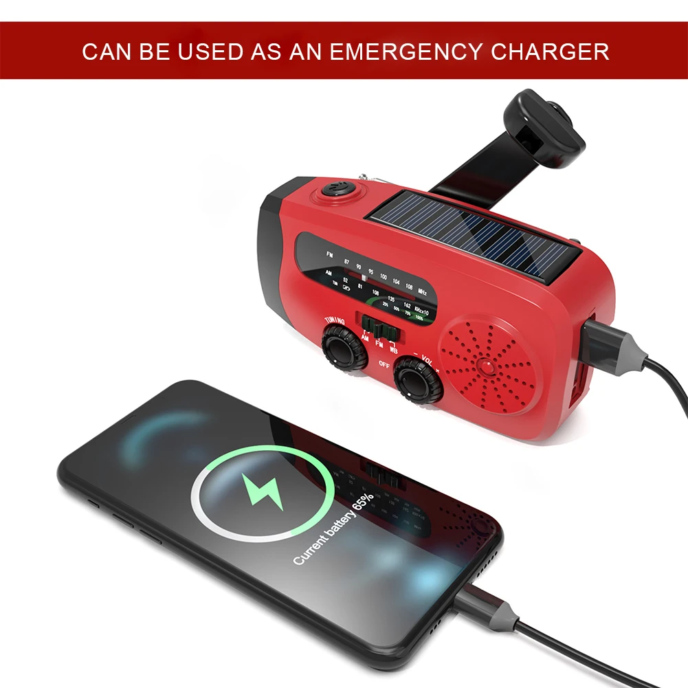 Draagbare noodslingerradio FM/ - Emergency Radio Solar recensie en prijs